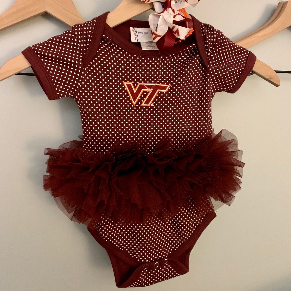 Virginia Tech Baby Girl Onesie